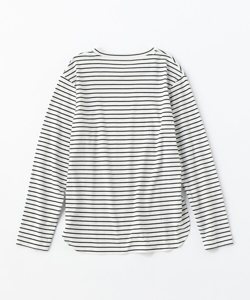 UNFILO（アンフィーロ）の「【洗える/抗菌防臭】ラウンドテールロンT（Tシャツ/カットソー・レディース・ホワイト系/ブラック系1・LARGE/SMALL/MEDIUM）」の7枚目の写真