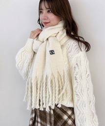 Heather | 太フリンジマフラー　973243(マフラー)