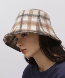 LAKOLE | シャギーチェックパネルハット / 974090(ハット)