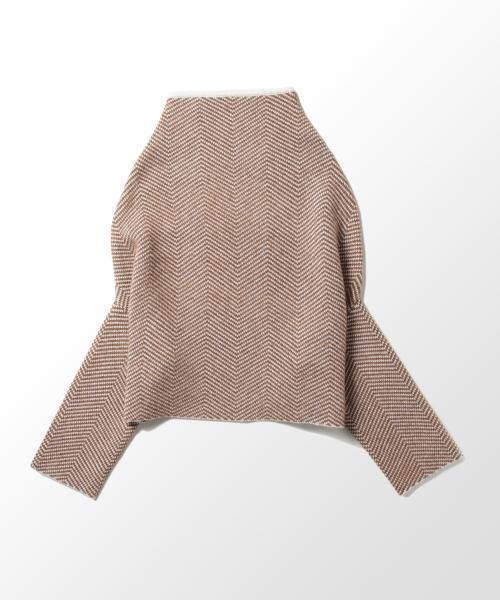 Ray BEAMS（レイビームス）の「RBS / ジャカード ドロップショルダー ニット（ニット/セーター・レディース・ブラック/ベージュ・ONE SIZE）」の19枚目の写真