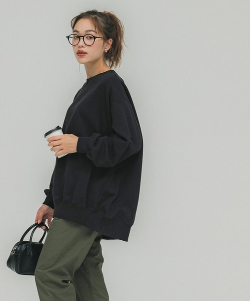 coca(coca)(コカ)の「GC ビッグスウェットチュニック(チュニック・レディース・ブラック/グレー・M/L)」の5枚目の写真