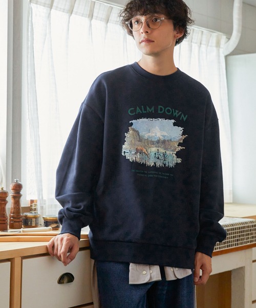 セール】フォレストグラフィックスーベニアプリントスウェット