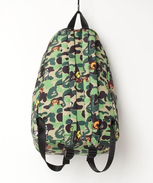 A BATHING APE（アベイシングエイプ）の「ABC MILO ALL FRIENDS CAMO 