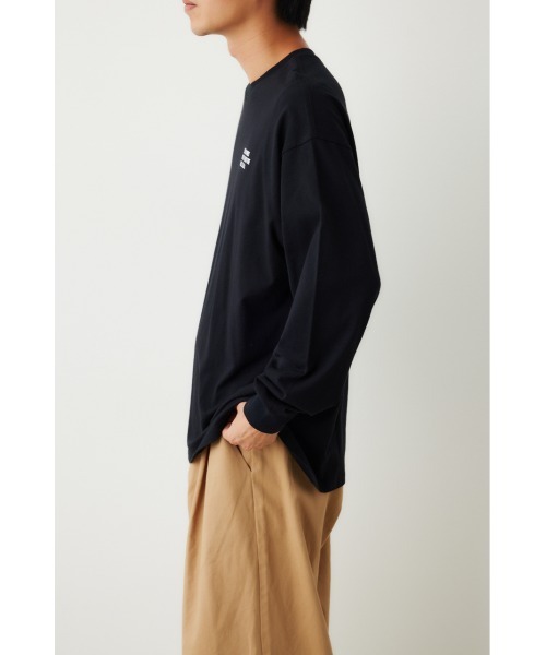 RODEO CROWNS WIDE BOWL（ロデオクラウンズワイドボウル）の「レイヤード 1 POINT L/S Tシャツ（Tシャツ/カットソー・メンズ・ブラック/オフホワイト・LARGE/MEDIUM）」の3枚目の写真