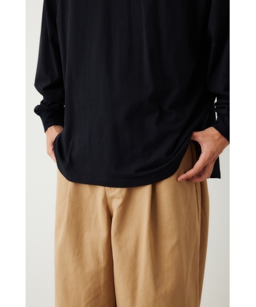 RODEO CROWNS WIDE BOWL（ロデオクラウンズワイドボウル）の「レイヤード 1 POINT L/S Tシャツ（Tシャツ/カットソー・メンズ・ブラック/オフホワイト・LARGE/MEDIUM）」の8枚目の写真