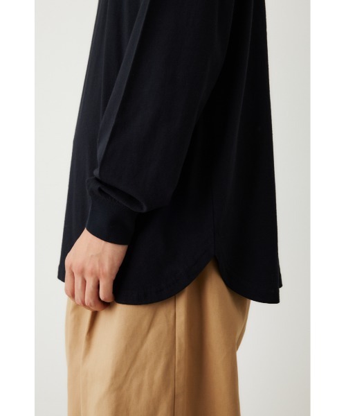 RODEO CROWNS WIDE BOWL（ロデオクラウンズワイドボウル）の「レイヤード 1 POINT L/S Tシャツ（Tシャツ/カットソー・メンズ・ブラック/オフホワイト・LARGE/MEDIUM）」の9枚目の写真