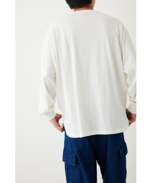 RODEO CROWNS WIDE BOWL（ロデオクラウンズワイドボウル）の「レイヤード 1 POINT L/S Tシャツ（Tシャツ/カットソー・メンズ・ブラック/オフホワイト・LARGE/MEDIUM）」の11枚目の写真