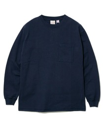 Good Wear/グッドウェア 袖リブ ポケット付き L/S BIG TEE