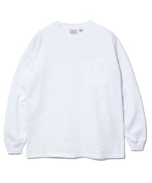 Good Wear/グッドウェア　袖リブ ポケット付き L/S BIG TEE