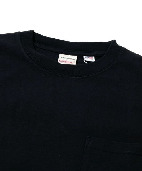 go slow caravan(ゴースローキャラバン)の「Good Wear/グッドウェア 袖リブ ポケット付き L/S BIG TEE(Tシャツ/カットソー・メンズ・ブラック/カーキ/ダークブラウン/ホワイト/サンドベージュ/ネイビー/オレンジ/イエロー・X-LARGE/MEDIUM/LARGE)」の9枚目の写真