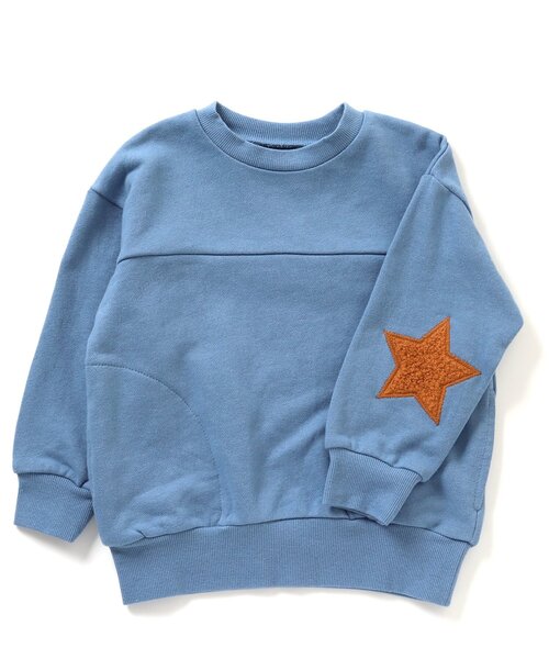 BREEZE(ブリーズ)の「【ユニセックス】スターパッチトレーナー(スウェット・キッズ・グリーン/ピンク/レインボー/ブラック/アイボリー/ベージュ/イエロー/ブルー・80/90/100/110/120/130/140/150)」の18枚目の写真