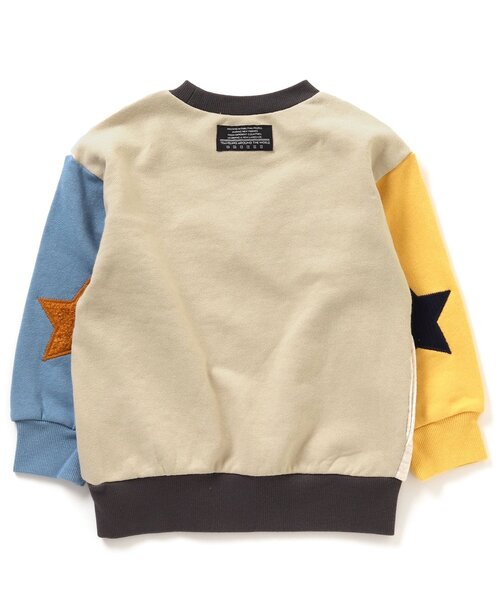 BREEZE(ブリーズ)の「【ユニセックス】スターパッチトレーナー(スウェット・キッズ・グリーン/ピンク/レインボー/ブラック/アイボリー/ベージュ/イエロー/ブルー・80/90/100/110/120/130/140/150)」の20枚目の写真