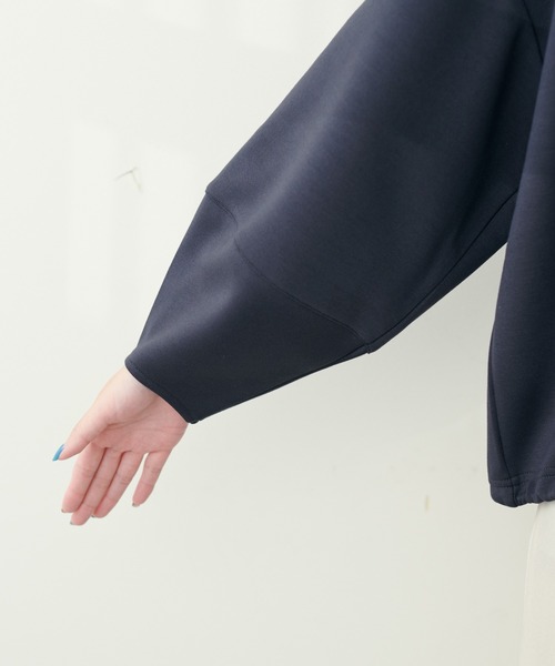 natural couture（ナチュラルクチュール）の「ハーフZIPパーカー（パーカー・レディース・ピンクベージュ/オフホワイト/チャコールグレー・FREE）」の21枚目の写真