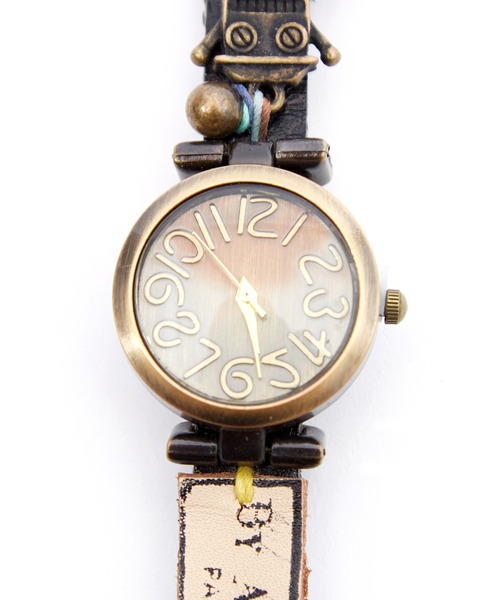 セール】an meets zakka ロボットモチーフレザーバンド腕時計 / メンズ