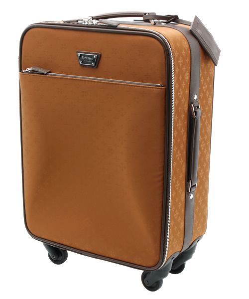 russet for traveller(ラシット フォー トラベラー)の「モノグラムトロリーバッグ【Trolley】(スーツケース/キャリーバッグ・レディース・ブラウン/カモフラージュ/ネイビー・FREE)」の1枚目の写真