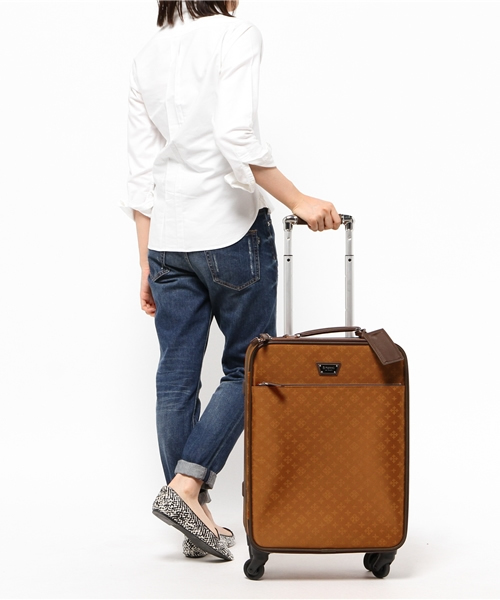 russet for traveller(ラシット フォー トラベラー)の「モノグラムトロリーバッグ【Trolley】(スーツケース/キャリーバッグ・レディース・ブラウン/カモフラージュ/ネイビー・FREE)」の8枚目の写真