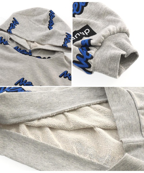 ANAP kids（アナップキッズ）の「英字柄裏毛スウェットパーカー【親子お揃い】（パーカー・キッズ・ブラック/グレー/グリーン・120cm/110cm/130cm）」の13枚目の写真