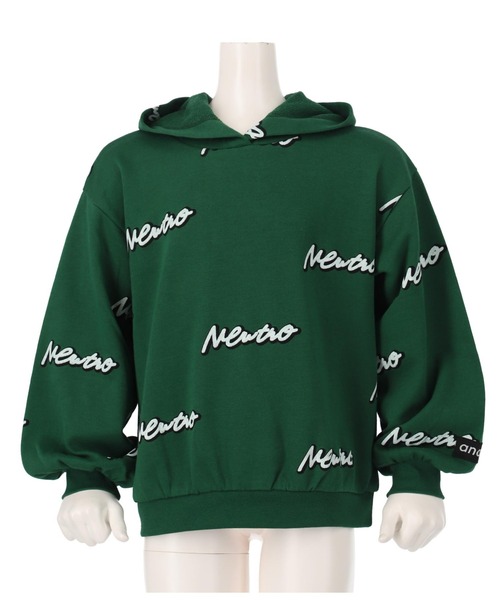 ANAP kids（アナップキッズ）の「英字柄裏毛スウェットパーカー【親子お揃い】（パーカー・キッズ・ブラック/グレー/グリーン・120cm/110cm/130cm）」の12枚目の写真