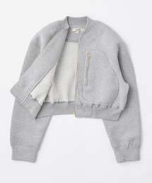 UNFIL | unfil アンフィル / double faced jersey cropped zip jacket ダブルフェイスドジャージークロップドジップジャケット / WFSP-UW109(ブルゾン)