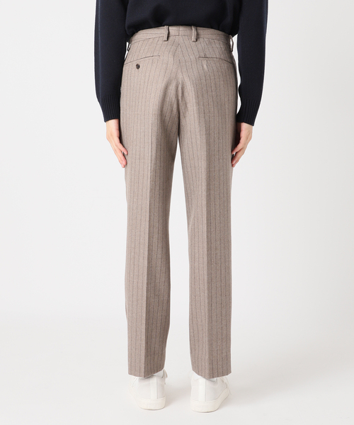 EDIFICE（エディフィス）の「E.フレンチ ツータック テーパード ストライプ（スラックス・メンズ・ベージュ・46/44/48）」の4枚目の写真