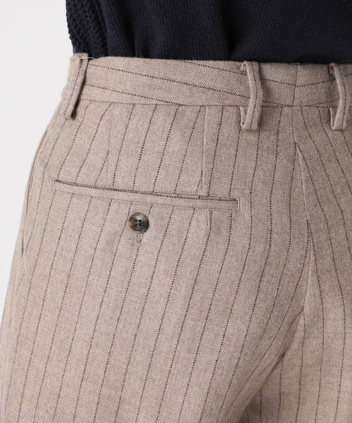EDIFICE（エディフィス）の「E.フレンチ ツータック テーパード ストライプ（スラックス・メンズ・ベージュ・46/44/48）」の7枚目の写真