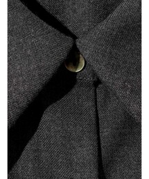 mizuiroind ミズイロインド ウールブレンド Aラインチュニックシャツ mizuiroind（ミズイロインド）の「mizuiro ind ウールブレンドA