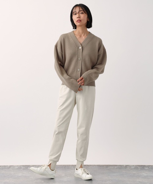 BARNYARDSTORM（バンヤードストーム）の「BARNYARDSTORM / どんなスタイルにも使える！／シンプルVネックカーディガン（ニット/セーター・レディース・モカ/ホワイト/ブルー・FREE）」の6枚目の写真