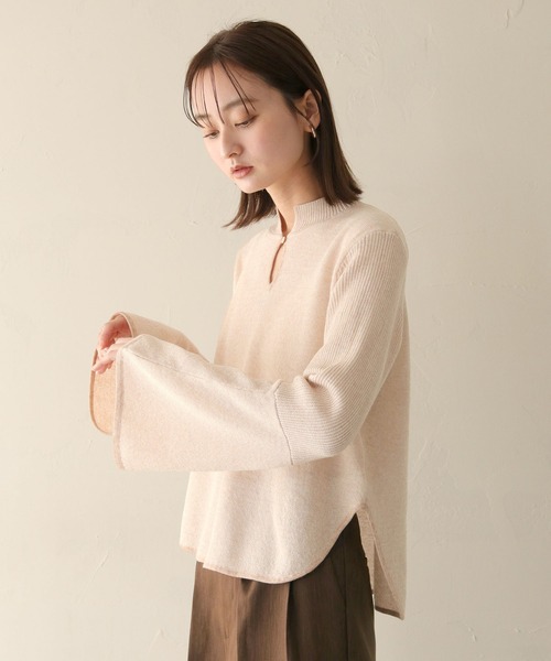 CLEIO（クレイオ）の「【CLEIO】涙開きベルスリーブニット（ニット/セーター・レディース・アイボリー/テラコッタ/ベージュ・FREE）」の18枚目の写真