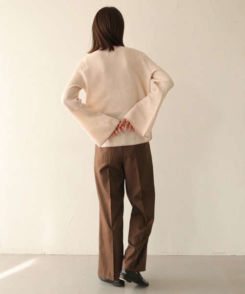 CLEIO（クレイオ）の「【CLEIO】涙開きベルスリーブニット（ニット/セーター・レディース・アイボリー/テラコッタ/ベージュ・FREE）」の22枚目の写真