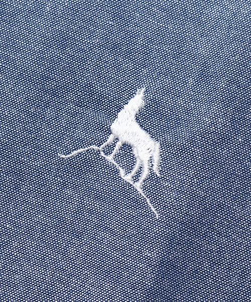 Healthknit(ヘルスニット)の「【Healthknit/ヘルスニット】ブロード ロングスリーブ ボタンダウン ワンポイントシャツ(シャツ/ブラウス・メンズ・ブルー/ワイン/ネイビー/ダークブルー/ホワイト/サーモンピンク・M/L/XL)」の21枚目の写真