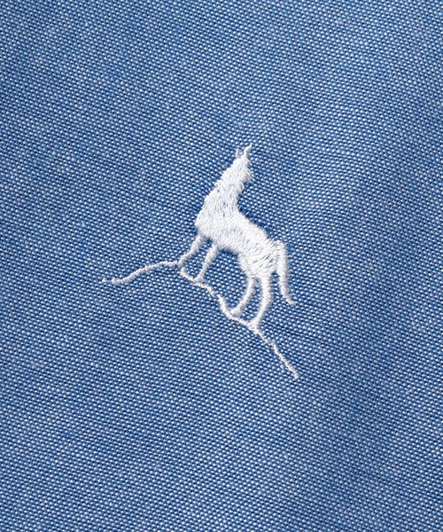Healthknit(ヘルスニット)の「【Healthknit/ヘルスニット】ブロード ロングスリーブ ボタンダウン ワンポイントシャツ(シャツ/ブラウス・メンズ・ブルー/ワイン/ネイビー/ダークブルー/ホワイト/サーモンピンク・M/L/XL)」の19枚目の写真