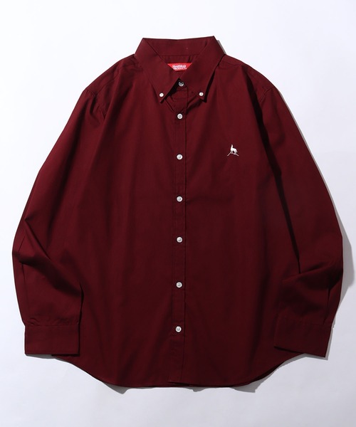 Healthknit(ヘルスニット)の「【Healthknit/ヘルスニット】ブロード ロングスリーブ ボタンダウン ワンポイントシャツ(シャツ/ブラウス・メンズ・ブルー/ワイン/ネイビー/ダークブルー/ホワイト/サーモンピンク・M/L/XL)」の13枚目の写真