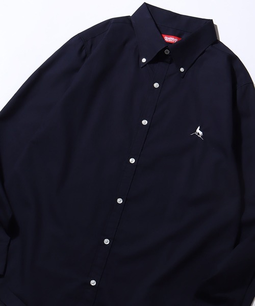 Healthknit(ヘルスニット)の「【Healthknit/ヘルスニット】ブロード ロングスリーブ ボタンダウン ワンポイントシャツ(シャツ/ブラウス・メンズ・ブルー/ワイン/ネイビー/ダークブルー/ホワイト/サーモンピンク・M/L/XL)」の16枚目の写真