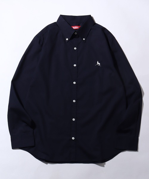 Healthknit(ヘルスニット)の「【Healthknit/ヘルスニット】ブロード ロングスリーブ ボタンダウン ワンポイントシャツ(シャツ/ブラウス・メンズ・ブルー/ワイン/ネイビー/ダークブルー/ホワイト/サーモンピンク・M/L/XL)」の9枚目の写真