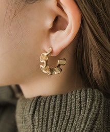 SMELLY | ウェーブフープピアス(ピアス(両耳用))