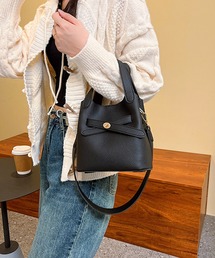 2WAYハンドバッグ　ミニポーチ付き
