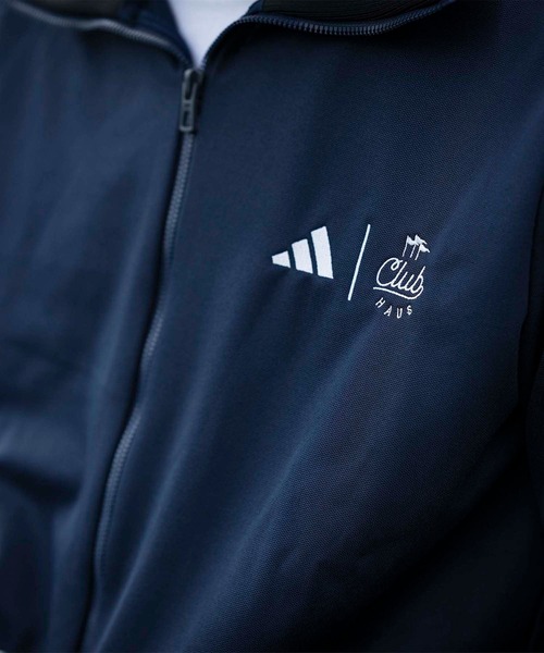 CLUB HAUS×adidasgolfネイビートラックジャケットMサイズ adidas - L 新品 adidas Golf×CLUBHAUS トラックジャケット 紺の通販