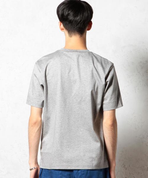 green label relaxing（グリーンレーベルリラクシング）の「HI/G PONTE ポケット BIG-Tシャツ S/S◆（Tシャツ/カットソー・メンズ・ホワイト/グレー/ネイビー/オフホワイト/ブラック/ロイヤルブルー/ダークグレー・MEDIUM/SMALL/LARGE）」の8枚目の写真