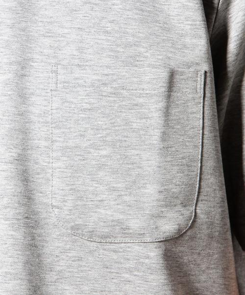 green label relaxing（グリーンレーベルリラクシング）の「HI/G PONTE ポケット BIG-Tシャツ S/S◆（Tシャツ/カットソー・メンズ・ホワイト/グレー/ネイビー/オフホワイト/ブラック/ロイヤルブルー/ダークグレー・MEDIUM/SMALL/LARGE）」の17枚目の写真