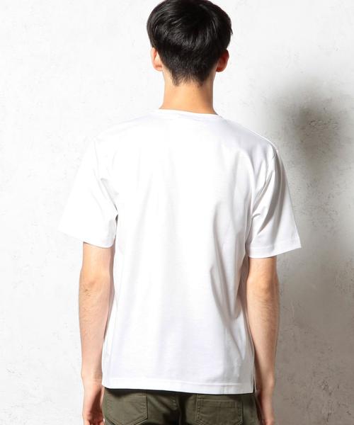 green label relaxing（グリーンレーベルリラクシング）の「HI/G PONTE ポケット BIG-Tシャツ S/S◆（Tシャツ/カットソー・メンズ・ホワイト/グレー/ネイビー/オフホワイト/ブラック/ロイヤルブルー/ダークグレー・MEDIUM/SMALL/LARGE）」の18枚目の写真