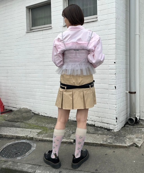 Candy Stripper（キャンディストリッパー）の「GIRL HOOD TULLE キャミソール（キャミソール・レディース・ブラック/ブルー系その他/グレー/オフホワイト・2）」の22枚目の写真