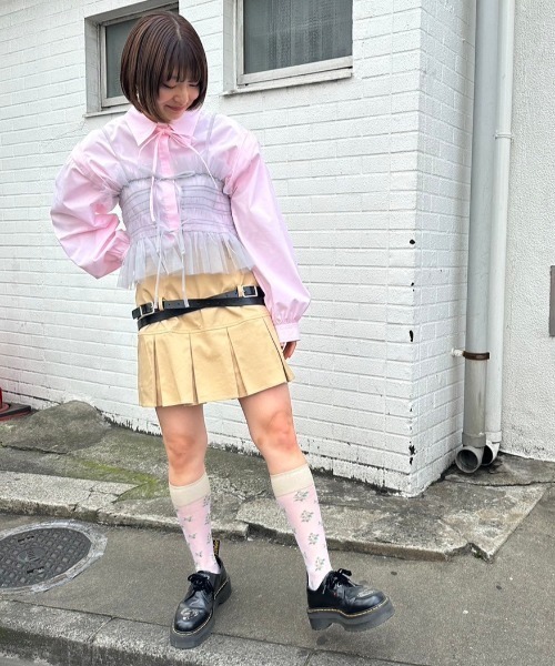 Candy Stripper（キャンディストリッパー）の「GIRL HOOD TULLE キャミソール（キャミソール・レディース・ブラック/ブルー系その他/グレー/オフホワイト・2）」の20枚目の写真