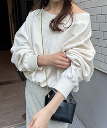 CAPRICIEUX LE'MAGE | ドロストボートネックスエット(スウェット)