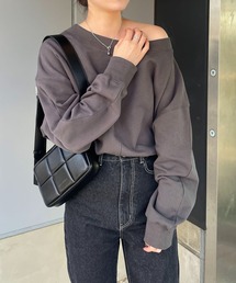 CAPRICIEUX LE'MAGE | ドロストボートネックスエット(スウェット)