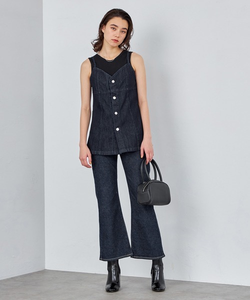 Lee(リー)の「Lee/リー【EC・直営店別注】DENIMビスチェ キャミソール(キャミソール・レディース・ブルー/インディゴブルー/ライトインディゴブルー・FREE)」の5枚目の写真