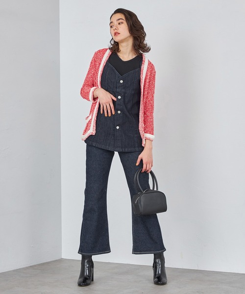 Lee(リー)の「Lee/リー【EC・直営店別注】DENIMビスチェ キャミソール(キャミソール・レディース・ブルー/インディゴブルー/ライトインディゴブルー・FREE)」の4枚目の写真