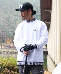 LUXE/R GOLF | (RM)【LUXE/R GOLF】ストレッチ スムース ハイネック クレリック 長袖 Tシャツ(Tシャツ/カットソー)