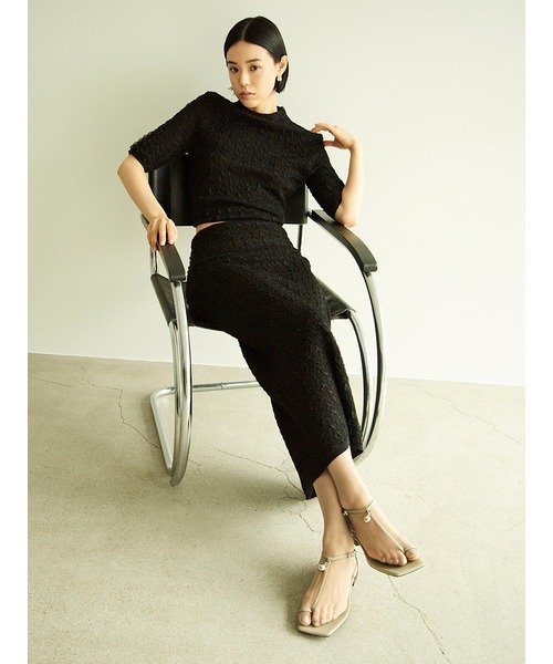 MIESROHE(ミースロエ)の「BALL FLAT SANDAL【サンダル】(サンダル・レディース・ホワイト/ライトグレー/ブラック・38/37/36)」の5枚目の写真