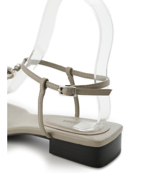 MIESROHE(ミースロエ)の「BALL FLAT SANDAL【サンダル】(サンダル・レディース・ホワイト/ライトグレー/ブラック・38/37/36)」の12枚目の写真