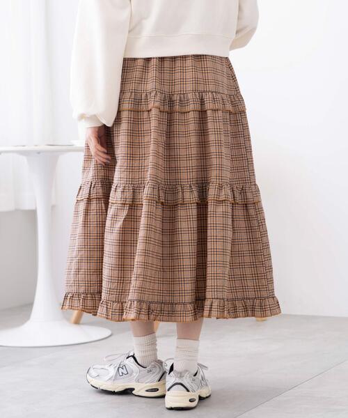 WEGO（ウィゴー）の「WEGO/フリルティアードボリュームスカート（スカート・レディース・グレー系その他2/オレンジ系その他3・FREE）」の13枚目の写真